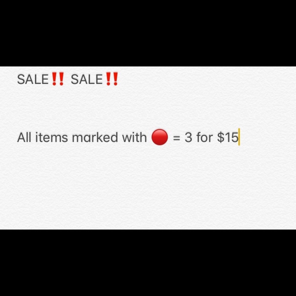 Sale! Sale! Sale!
